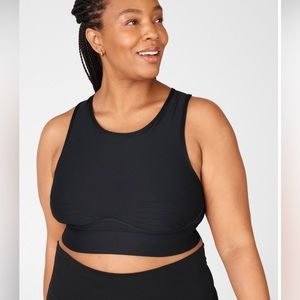 Fabletics High Neck Sports Bra with Seashell stitching